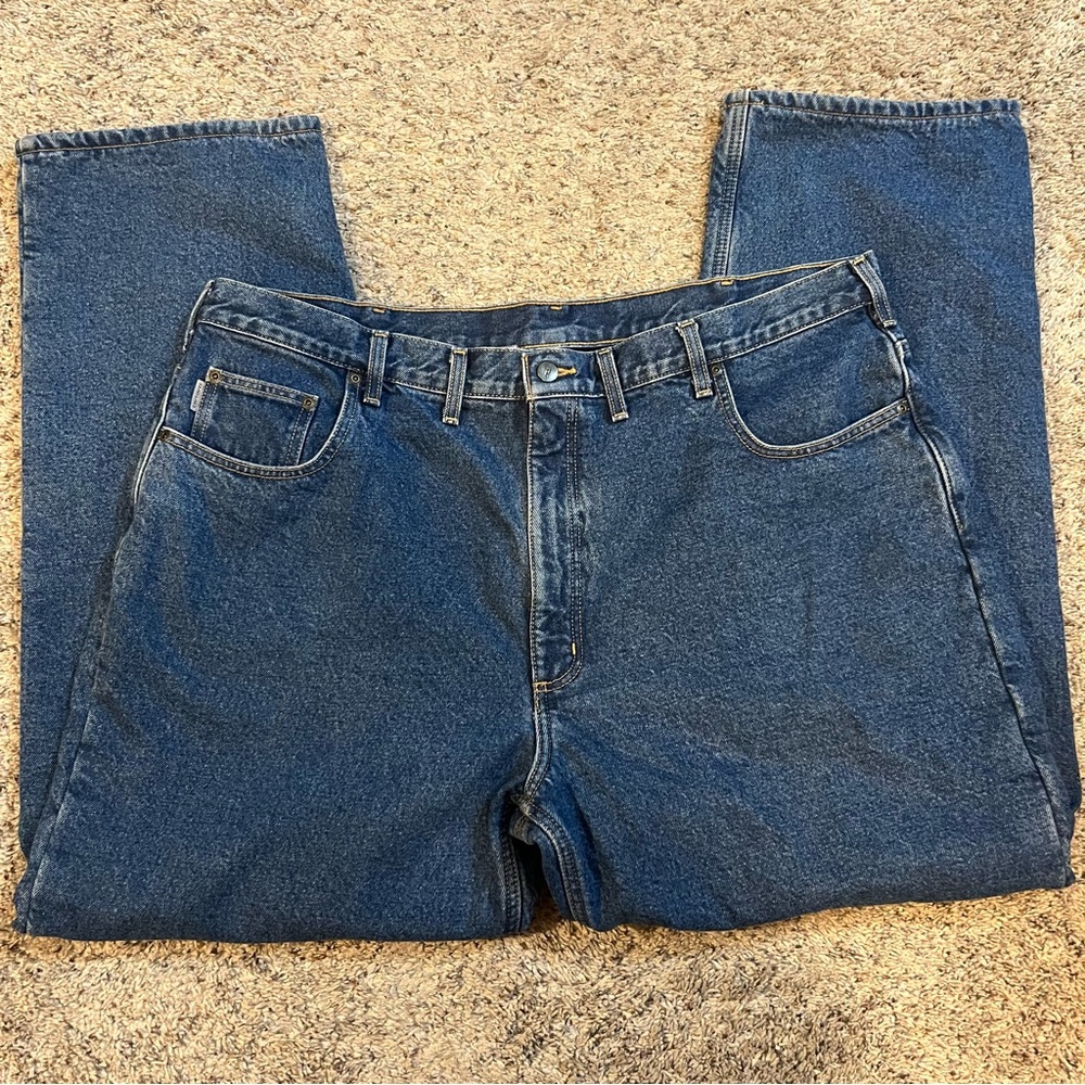 Carhartt Fleece Lined Jeans Size 44 X 32